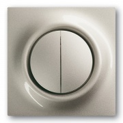 Клавиша двухклавишного выключателя с лампой ABB impuls шампань-металлик (1785-79)