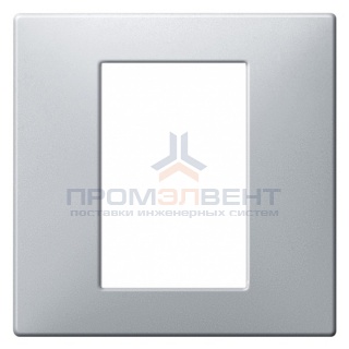 Накладка терморегулятора теплого пола с сенсорным дисплеем System Design Merten алюминий