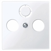 Накладка телевизионной розетки TV+FM+(SAT) System M Merten активный белый