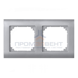 Рамка Merten M-Arc 2 поста Алюминий (System M)