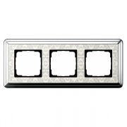 Рамка 3-ая Gira ClassiX Art Хром/Кремовый