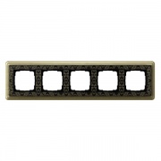 Рамка 5-ая Gira ClassiX Art Бронза/Черный