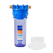 Фильтр магистральный 10"SL ГЕЙЗЕР 1П - 1/2" (НР/НР, прозрачная колба)