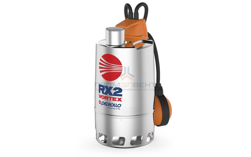 Насос дренажный Pedrollo RX 4/40 - 0,75 кВт (3x400 В, Qmax 280 л/мин, Hmax 9,5 м, кабель 10 м)