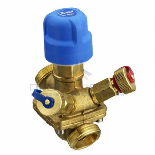 Клапан балансировочно-регулирующий Danfoss - AQT 3/4" (НР/НР, PN16, Tmax 120°C, c измер.ниппелями)