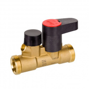 Клапан запорный ручной Danfoss LENO MSV-S - 1" (НР/НР, PN20, kvs - 9.5, со спускным краном)