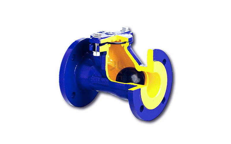 Клапан обратный шаровой Zetkama 400 D - Ду400 (ф/ф, PN10, Tmax 70°C, исполнение №55)