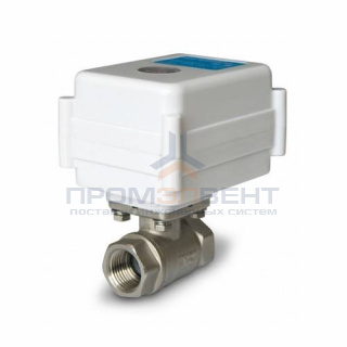 Кран шаровой с электроприводом Neptun Aquacontrol 220В - 3/4" (PN16, Tmax100°C, Tзакр 18 сек)