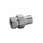 Сгон прямой Giacomini R18 - 1"1/4 (ВР/НР, для стальной трубы, хромированный)