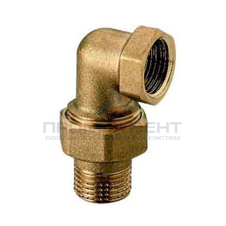 Сгон угловой с плоской прокладкой ITAP 152 - 1/2" (НР/ВР, Tmax 120°C, Tmin -20°C, латунный)