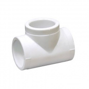 Тройник Fusitek - 75 (для полипропиленовых труб под пайку, цвет белый)