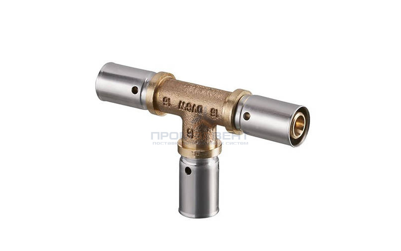 Тройник Oventrop Cofit P - 20x2.5 (прессовой, бронза)