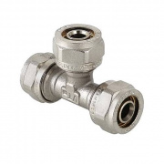 Тройник VALTEC VTm.331 - 26 (винтовой, для металлопластиковых труб)