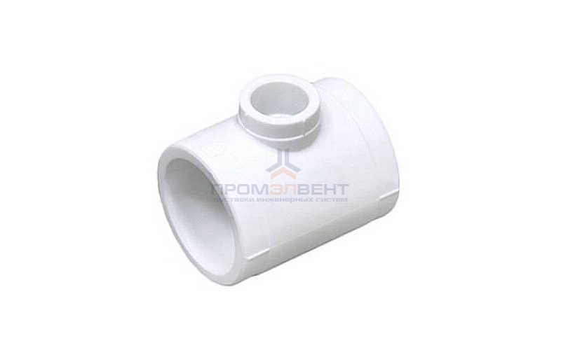 Тройник переходной Fusitek - 90 x 32 x 90 (для полипропиленовых труб под пайку, цвет белый)