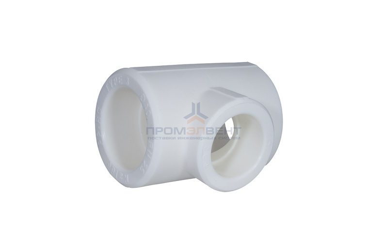 Тройник переходной KALDE - 63 x 50 x 63 (для полипропиленовых труб под пайку, цвет белый)