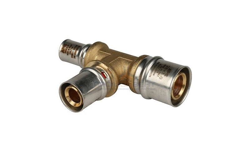 Тройник переходной STOUT - 32 x 32 x 26 (прессовой, для металлопластиковых труб)