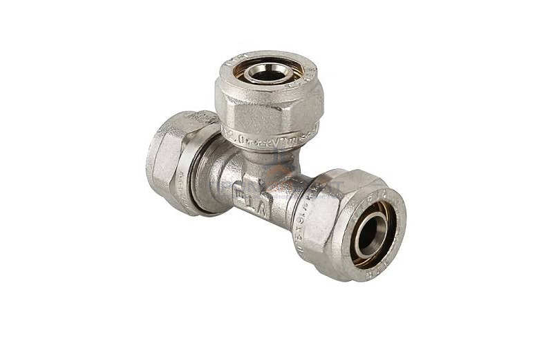 Тройник переходной VALTEC VTm.331 - 26 x 20 x 16 (винтовой, для металлопластиковых труб)