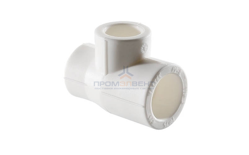 Тройник переходной VALTEC VTp.735 - 40 x 25 x 40 (для полипропиленовых труб под пайку, цвет белый)
