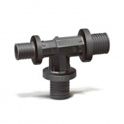 Тройник переходной Varmega Slide-fit - 32 x 25 x 32 (для труб из сшитого полиэтилена)