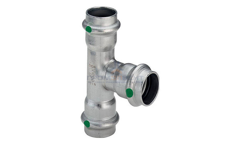 Тройник переходной Viega Sanpress Inox 2318 - 28 x 22 x 22 (нержавеющая сталь)