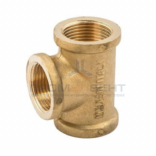Тройник с внутренней резьбой ELSEN METALIT EBF07 - 1/2" (латунь без покрытия)