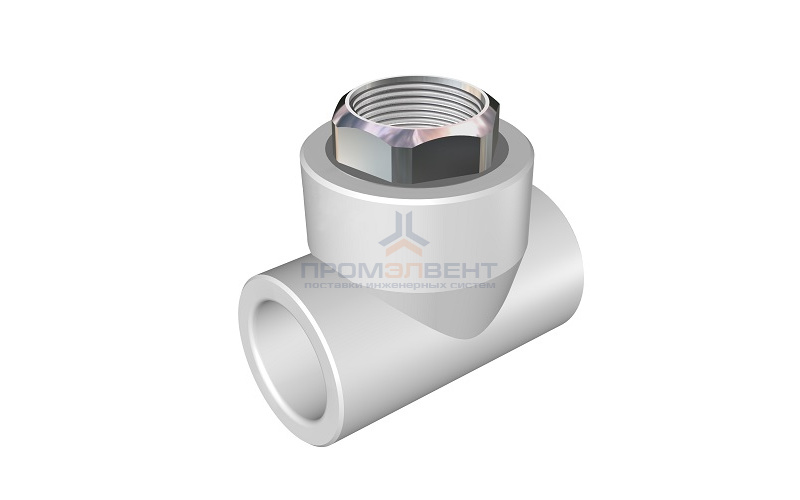 Тройник с переходом на накидную гайку KALDE - 25 x 3/4