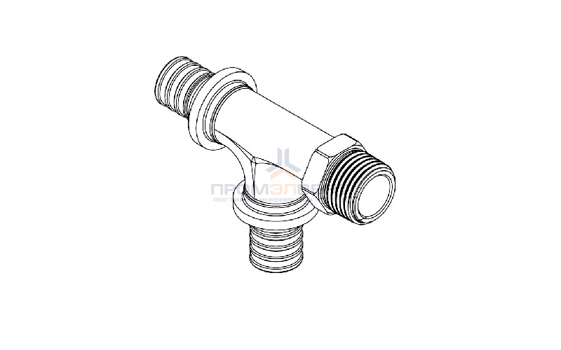 Тройник с переходом на наружную резьбу REHAU RX - 20 x 3/4