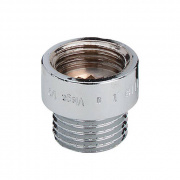 Удлинитель резьбовой Viega 3526 - 1/2" длина 15 мм (ВР/НР, бронза хромированная)