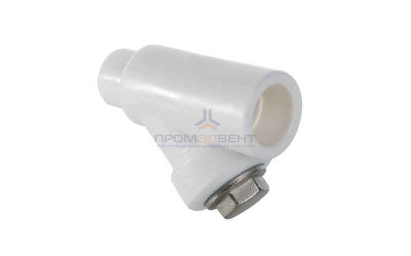 Фильтр грубой очистки VALTEC VTp.787 - 32 (под пайку внутренняя/наружная для полипроп.труб, белый)