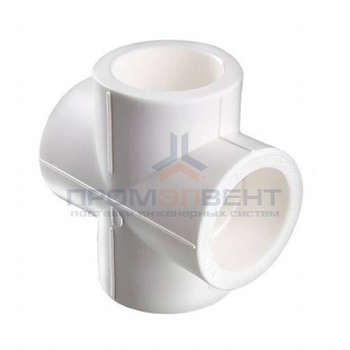 Крестовина VALTEC VTp.741 - 40 (для полипропиленовых труб под пайку, цвет белый)