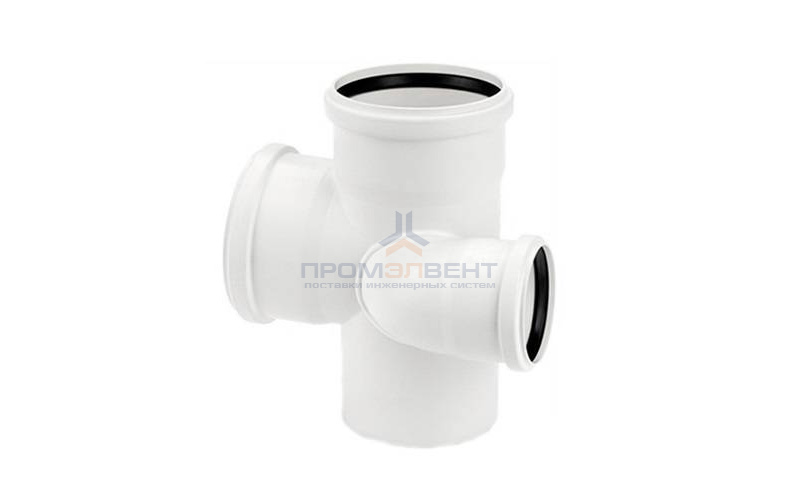 Крестовина с уменьшенным проходом справа REHAU RAUPIANO PLUS - 110 x 75 (для внутренней канализации)