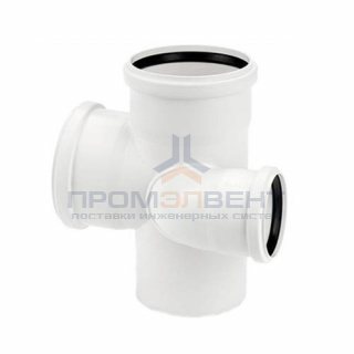 Крестовина с уменьшенным проходом справа REHAU RAUPIANO PLUS - 110 x 75 (для внутренней канализации)