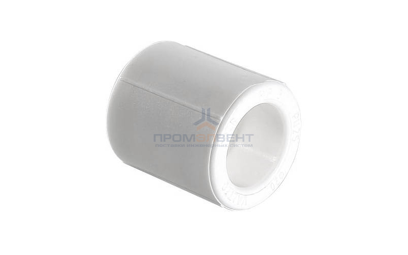 Муфта VALTEC VTp.703 - 40 (для полипропиленовых труб под пайку, цвет белый)
