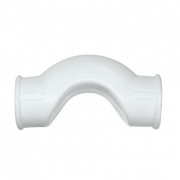 Обвод короткий KALDE - 20 (для полипропиленовых труб под пайку, цвет белый)