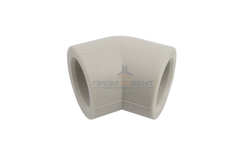 Отвод 45° FV-Plast - 25 (для полипропиленовых труб под пайку, цвет серый)