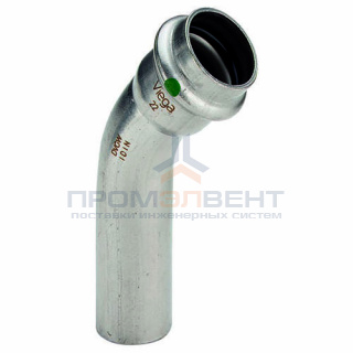 Отвод 45° Viega Sanpress Inox 2326.1 - 54 (нержавеющая сталь)