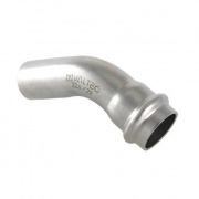 Отвод 45° однораструбный VALTEC VTi.958 - 15 (прессовой, для труб из нержавеющей стали)