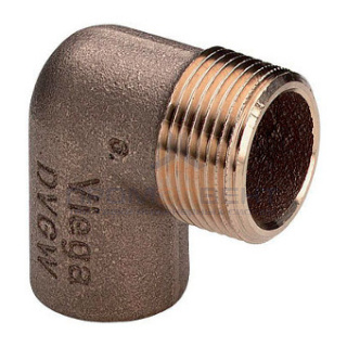 Отвод 90° Viega R4 94092G - 15 x 1/2" (под пайку, для медных труб)