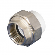 Переход на внутреннюю резьбу разъемный KALDE ECO - 20 x 1/2" (для полипропиленовых труб, цвет белый)