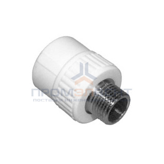 Переход на наружную резьбу KALDE - 32 x 1" (для полипропиленовых труб, цвет белый)