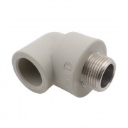 Переход на наружную резьбу угловой FV-Plast - 32 x 1" (для полипропиленовых труб, цвет серый)