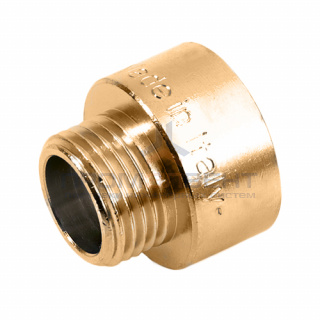 Переходник латунный с внутренней резьбой на наружную STOUT - 1/4" x 1/8"