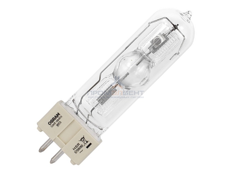 Лампа специальная металлогалогенная Osram HSR 575W/60 95V GX9,5 (аналог: BA 575 SE NHR/MSR 575W)