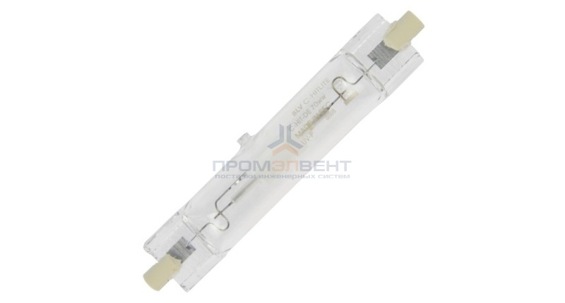 Лампа металлогалогенная BLV HIT-DE 70 ww 3200K RX7s