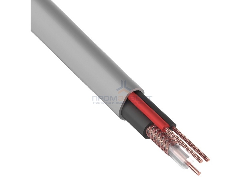 Кабель видеонаблюдения КВК-В-2 2х0,75мм CCA  [бухта 200м]