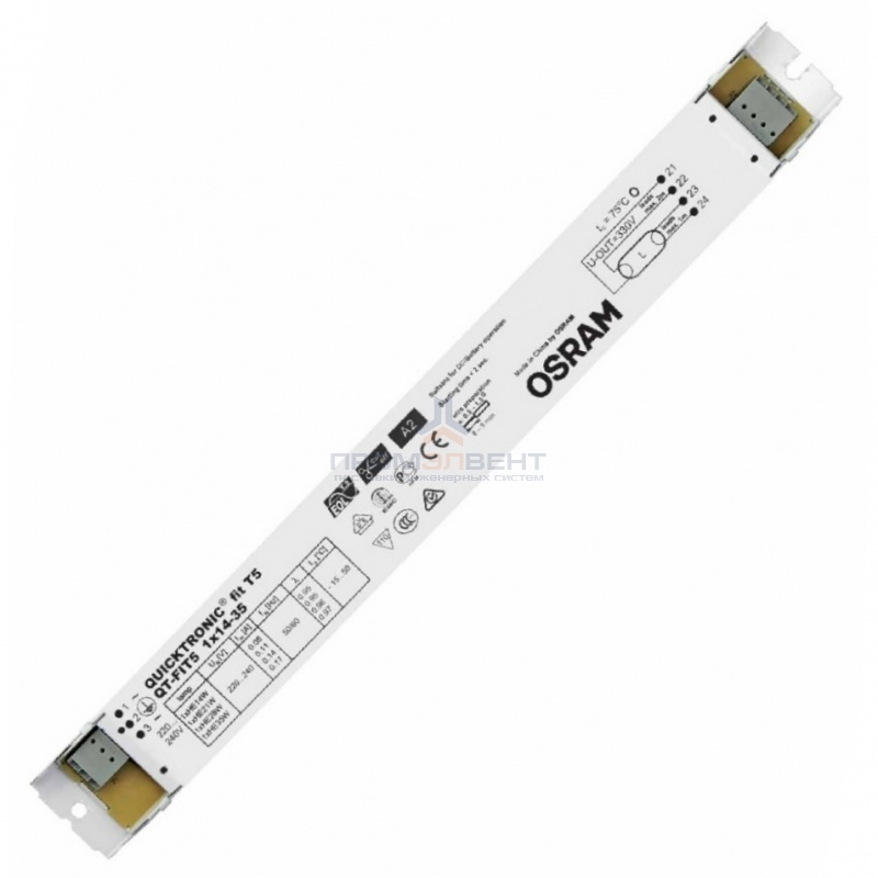 ЭПРА Osram QT-FIT5 1x14-35 для люминесцентных ламп T5