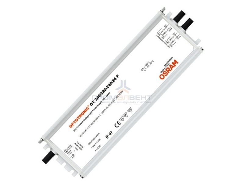 Блок питания для светодиодов Osram Optotronic OT 240/220-240/24 P IP67 0-240W 24V 250х80х39