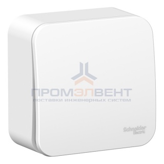Выключатель 1-клавишный (cх.1) Blanca Schneider Electric 6А 250В белый монтажная пластина