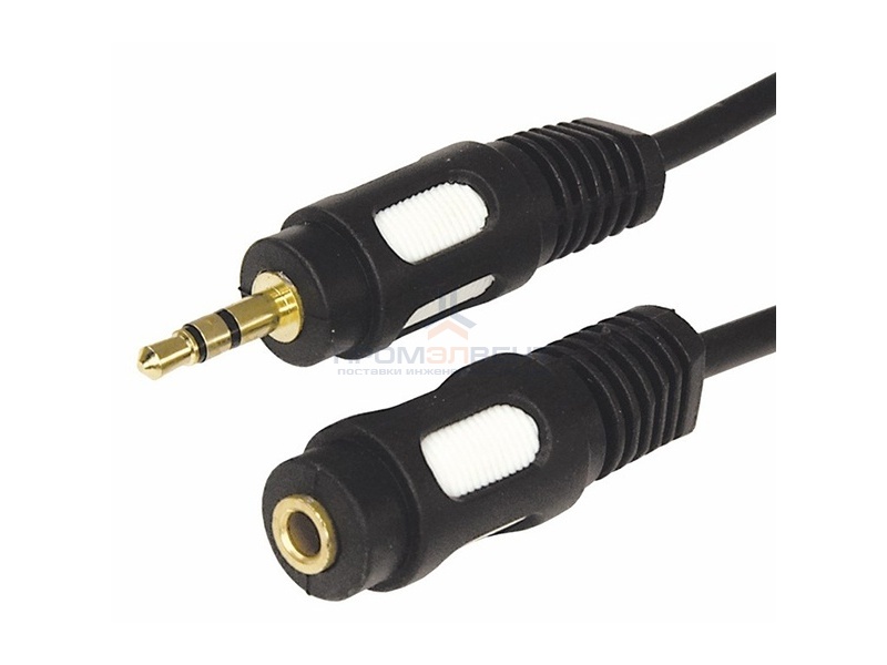 Шнур 3.5 Stereo Plug-3.5 Stereo Jack 5М GOLD