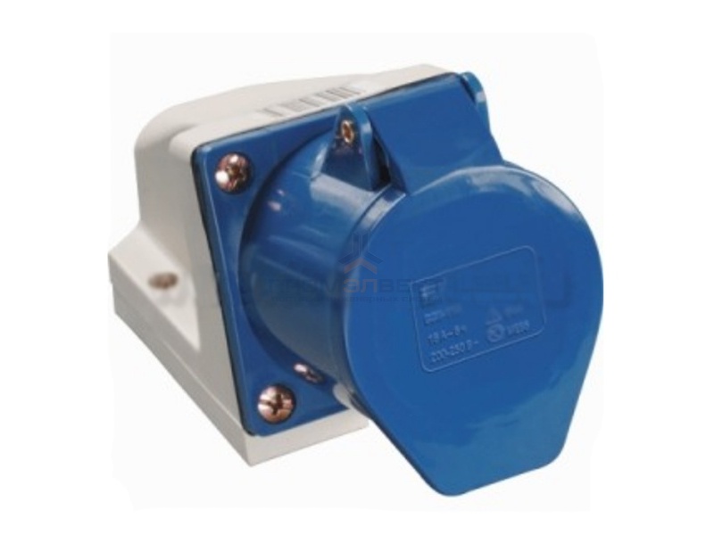 Розетка 123 стационарная 2Р+РЕ 32А 220В IP44 ИЭК